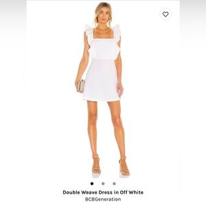 BCBG Double Weave Dress in Off White, Size 2